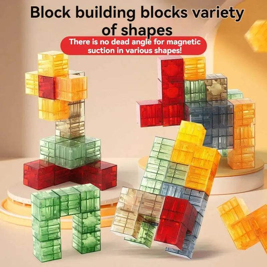  Transparent Magnetic Blocks For Kids Sensory Toys -  ToylandEU™