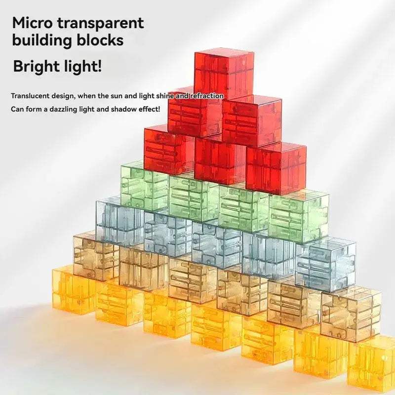  Transparent Magnetic Blocks For Kids Sensory Toys -  ToylandEU™