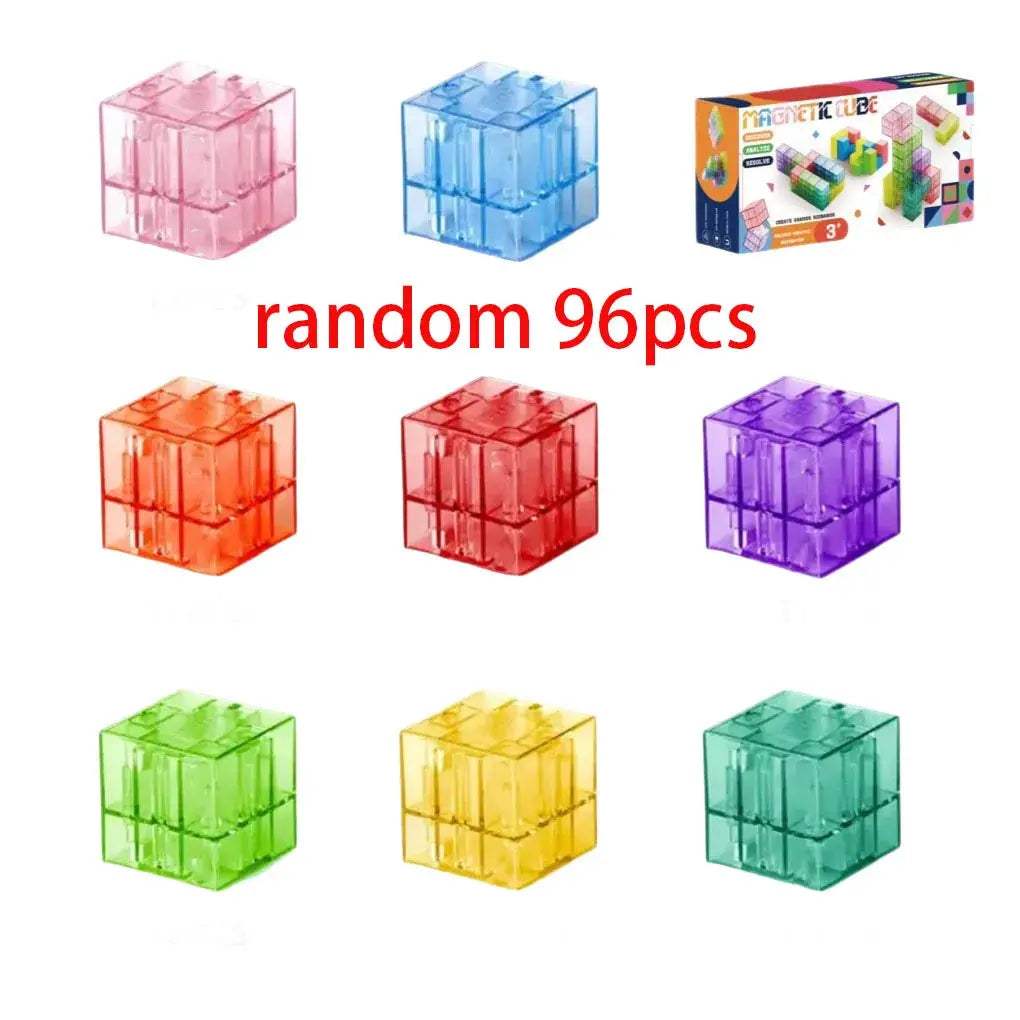  Transparent Magnetic Blocks For Kids Sensory Toys -  ToylandEU™