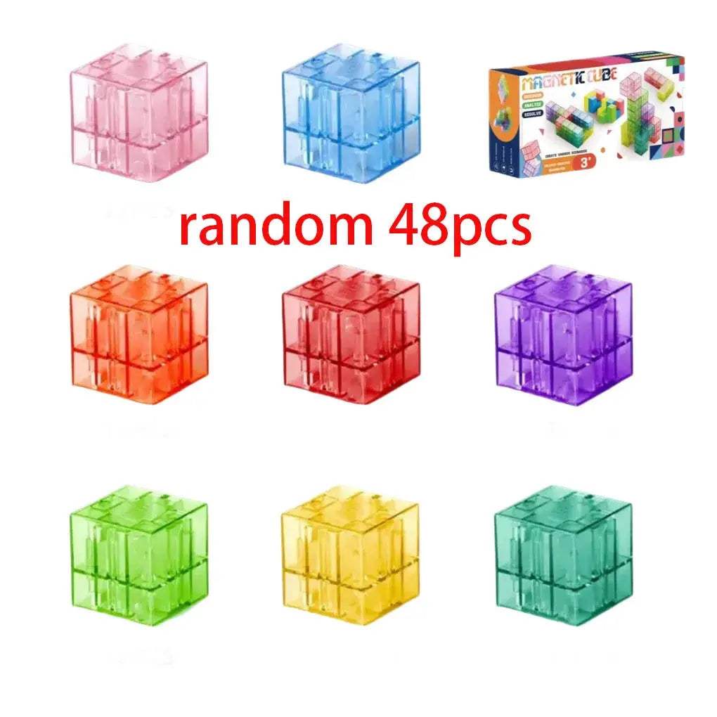 Transparent Magnetic Blocks For Kids Sensory Toys -  ToylandEU™
