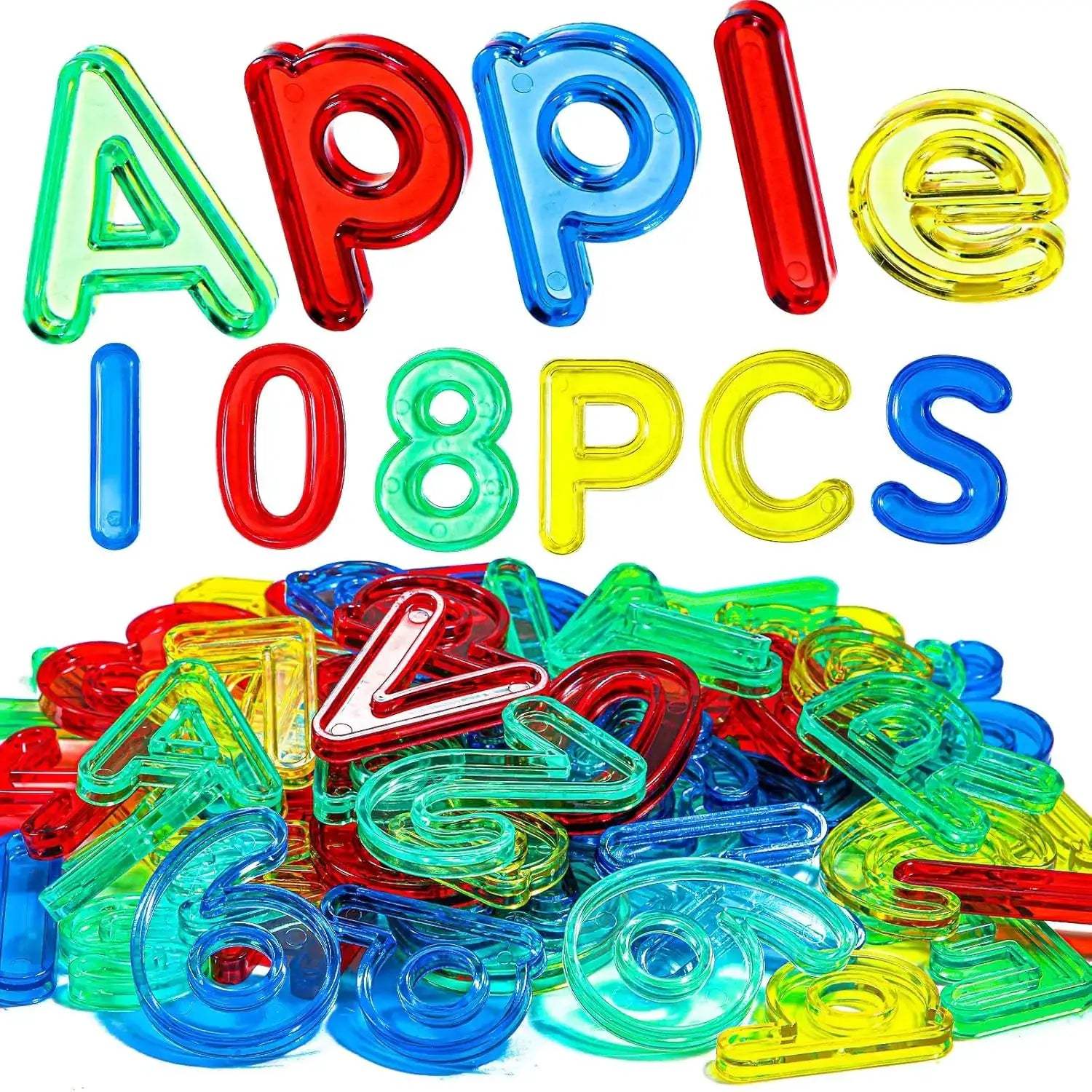 Transparent Montessori Letters And Numbers Learning Toys - ToylandEU