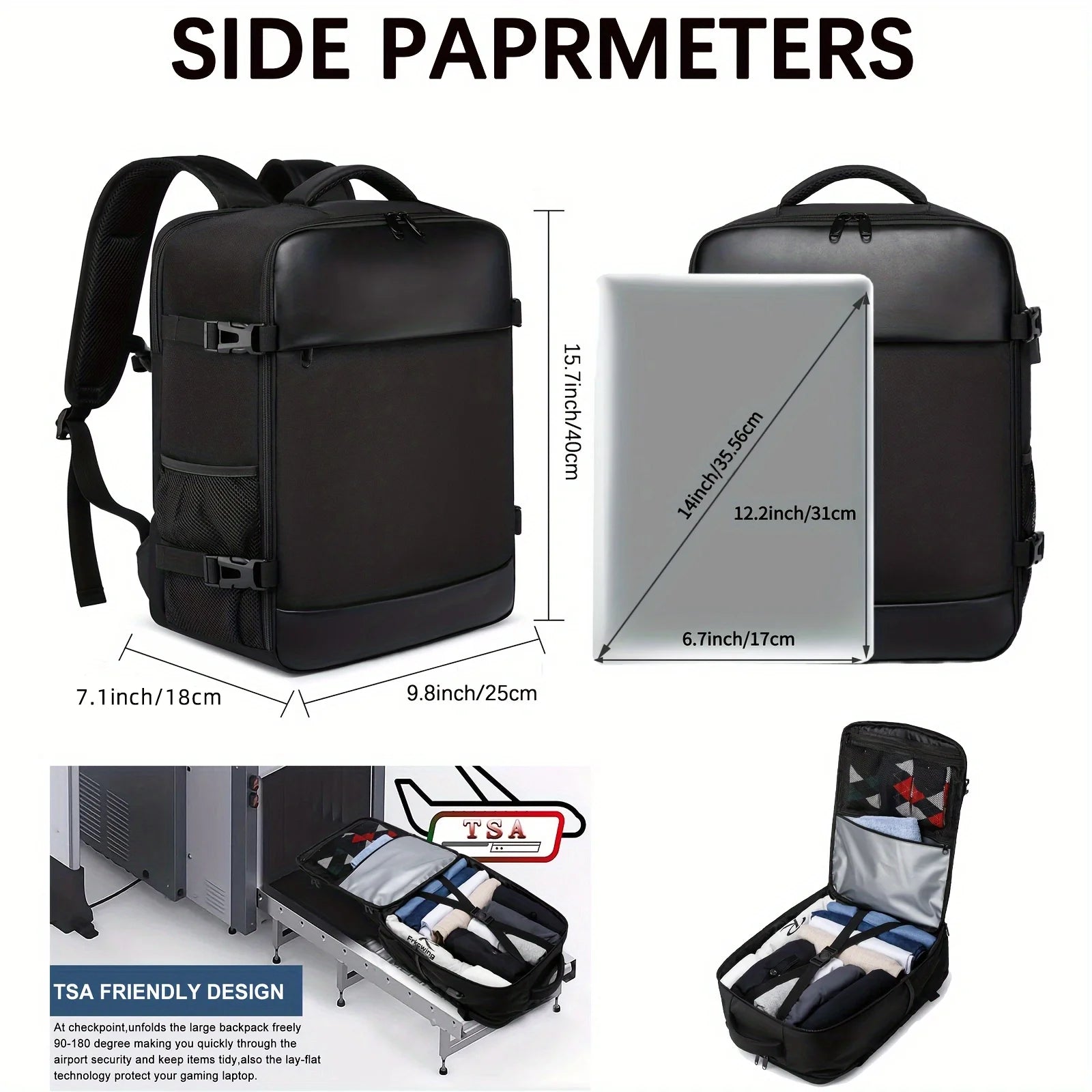 Travel Backpack Laptop Backpack Unisex Durable Cabin Bag - ToylandEU