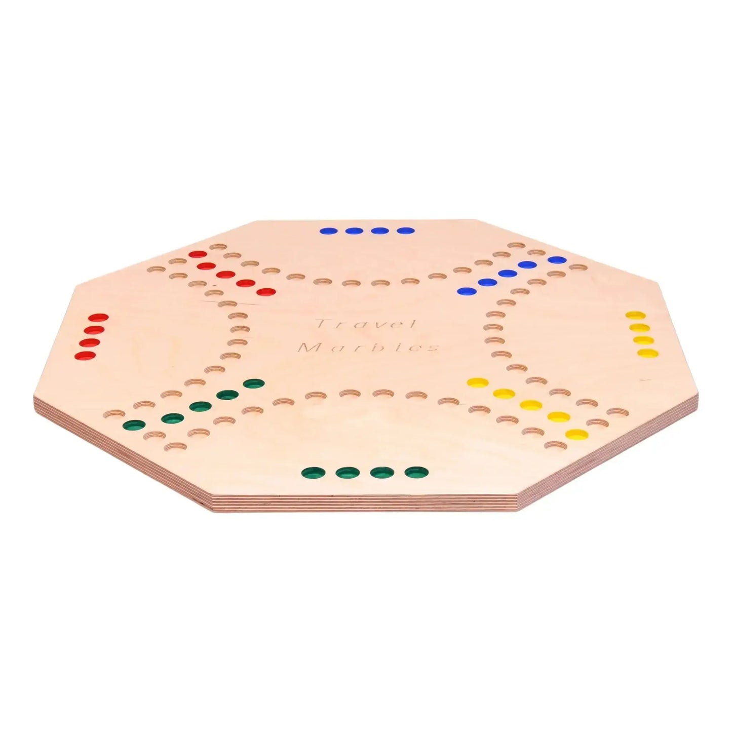 Travel Marble Chase Board Game Set, Double-Sided 23" Wide Board - ToylandEU