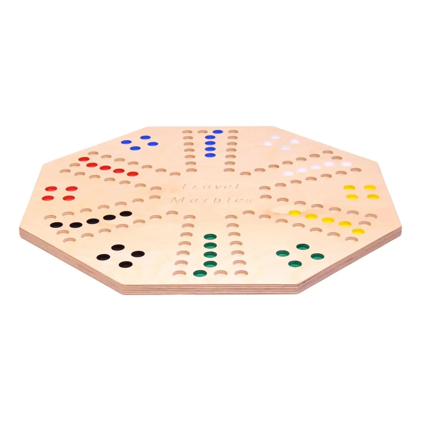 Travel Marble Chase Board Game Set, Double-Sided 23" Wide Board - ToylandEU