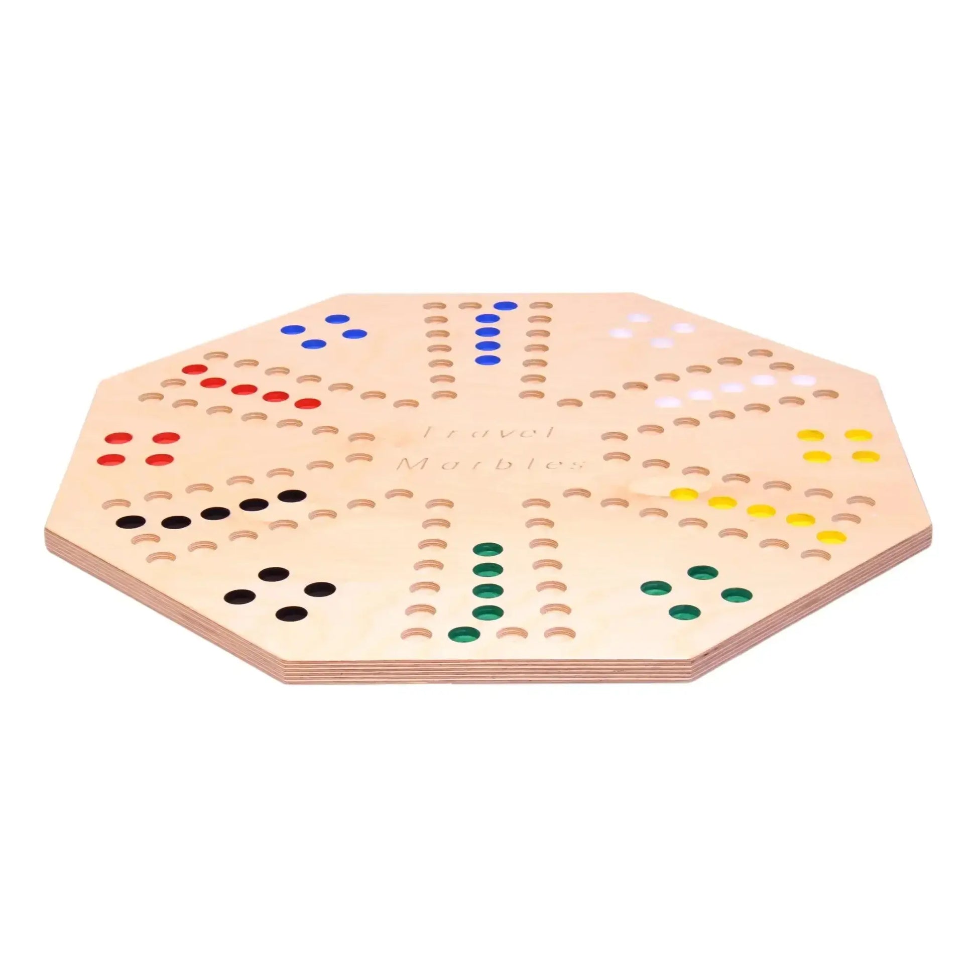 Travel Marble Chase Board Game Set, Double-Sided 23" Wide Board - ToylandEU