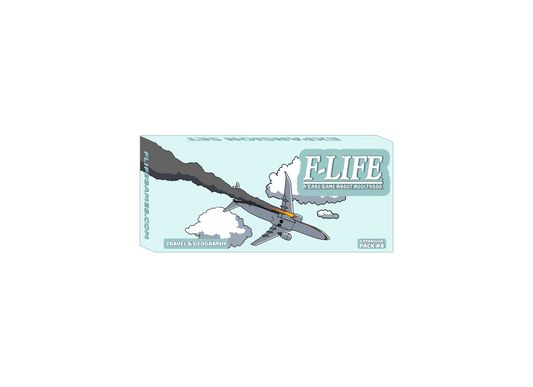 F-Life Card Expansion | 250 Cards Travel Deck | Geography Edition | Board Game Addon