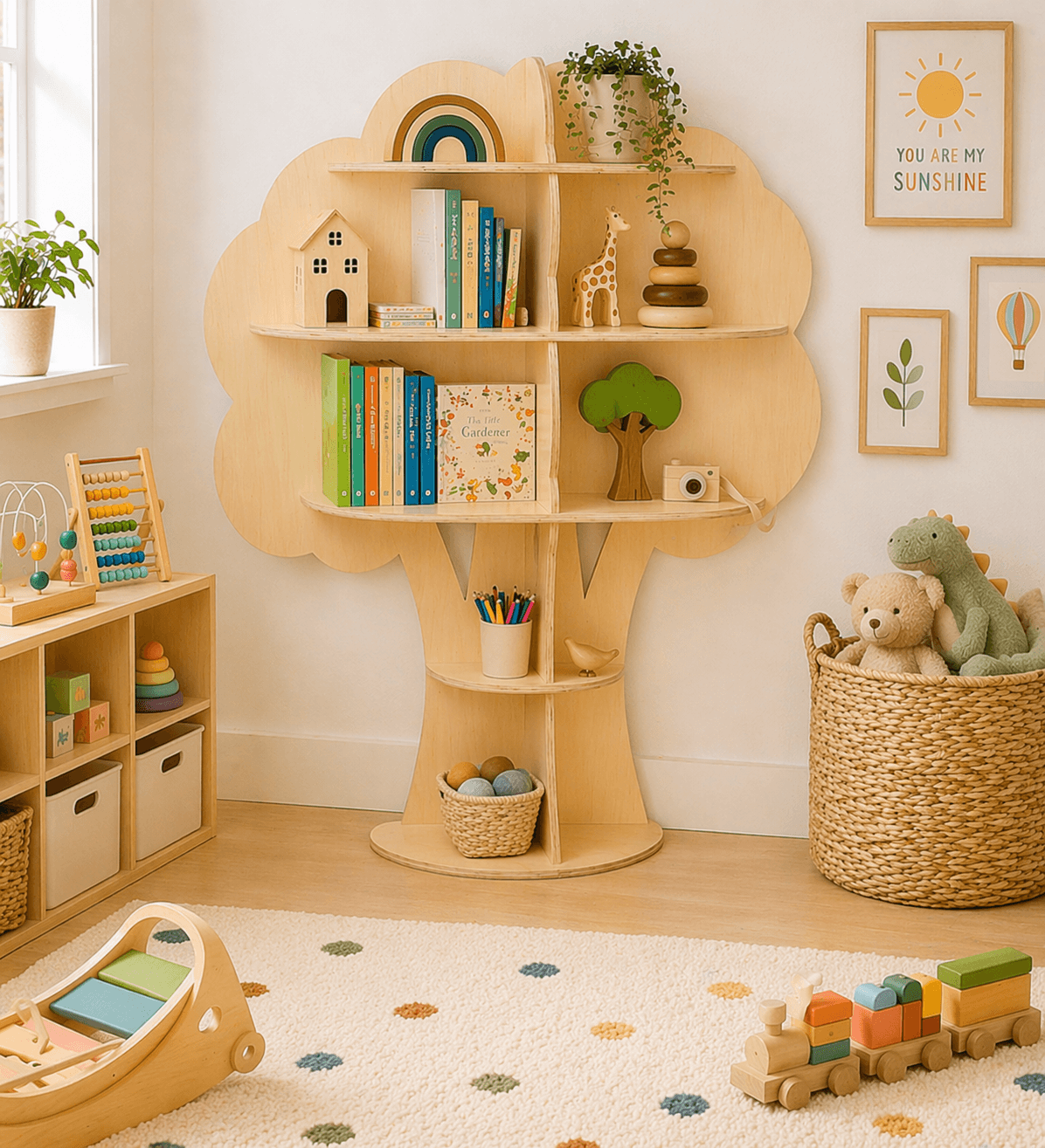 Tree Bookshelf | Baltic Birch Plywood | Toylandeu™