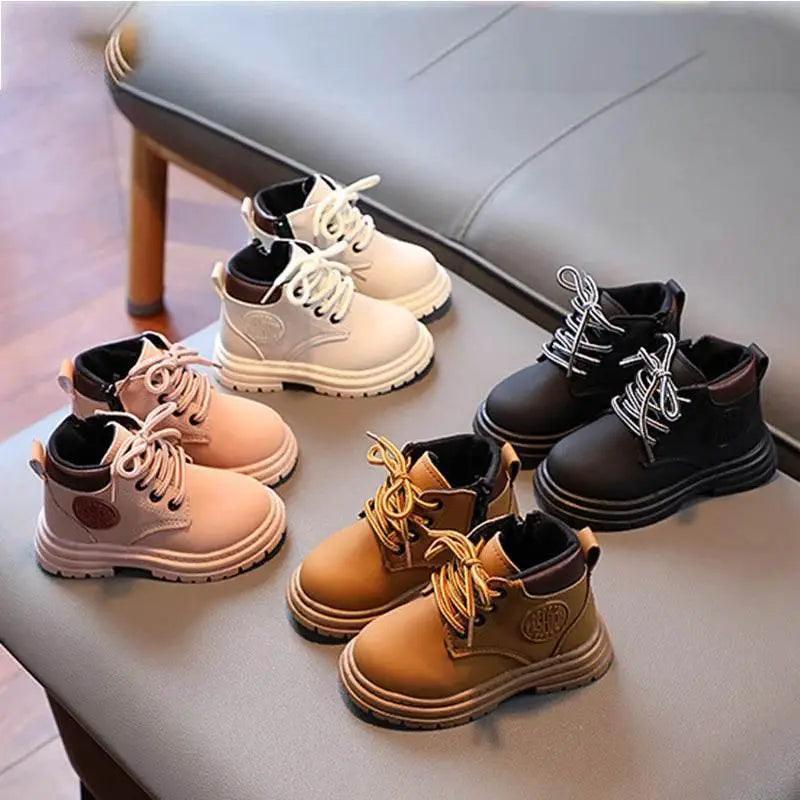  Trendy Ankle Boots for Kids 2025 - Stylish Yellow Short Boots for Boys and Girls, Perfect for Autumn and Winter Warmth -  ToylandEU™
