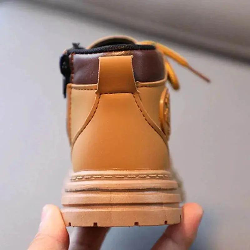  Trendy Ankle Boots for Kids 2025 - Stylish Yellow Short Boots for Boys and Girls, Perfect for Autumn and Winter Warmth -  ToylandEU™