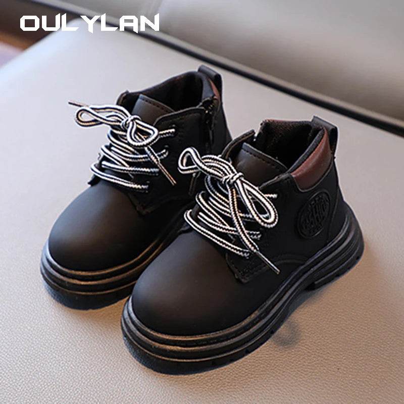 Trendy Ankle Boots for Kids 2025 - Stylish Yellow Short Boots for Boys and Girls, Perfect for Autumn and Winter Warmth - ToylandEU