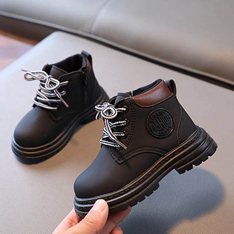 Trendy Ankle Boots for Kids 2025 - Stylish Yellow Short Boots for Boys and Girls, Perfect for Autumn and Winter Warmth - ToylandEU