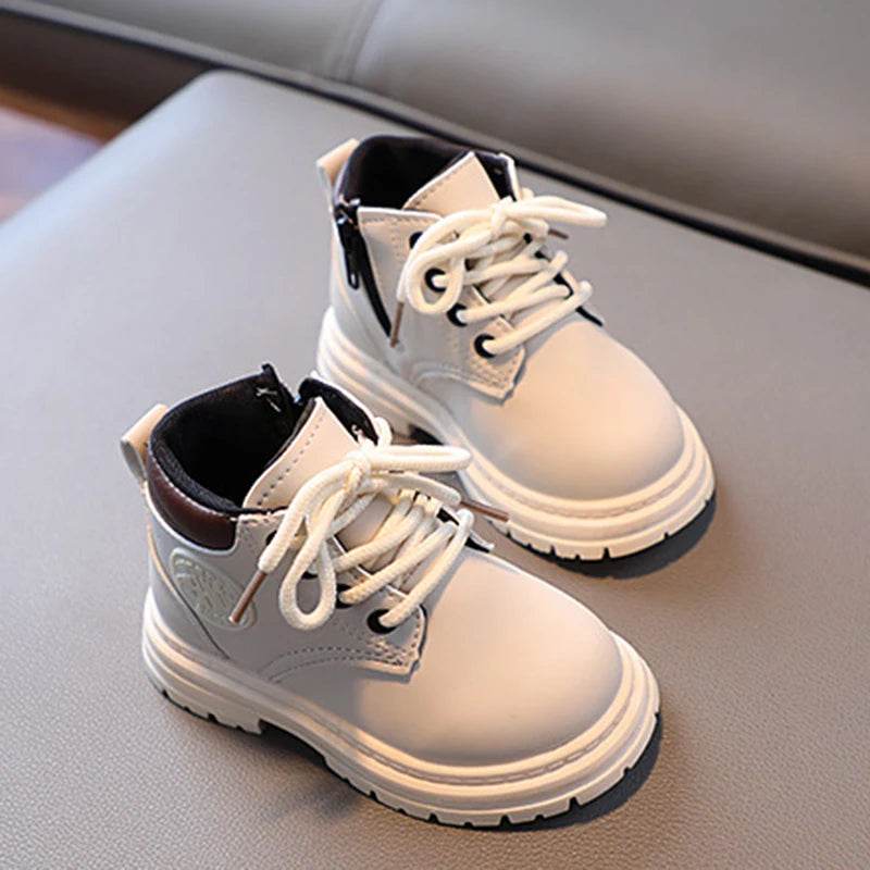 Trendy Ankle Boots for Kids 2025 - Stylish Yellow Short Boots for Boys and Girls, Perfect for Autumn and Winter Warmth - ToylandEU