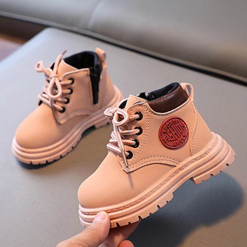 Trendy Ankle Boots for Kids 2025 - Stylish Yellow Short Boots for Boys and Girls, Perfect for Autumn and Winter Warmth - ToylandEU