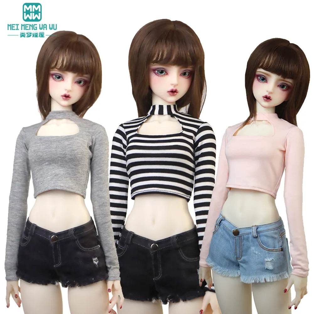Trendy BJD Doll T-Shirt for 1/3 & 1/4 Scale Jointed Dolls - ToylandEU