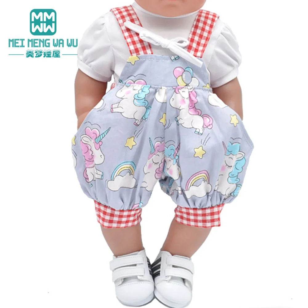 Trendy Casual Outfits for 43 cm Newborn & American Girl Dolls - ToylandEU