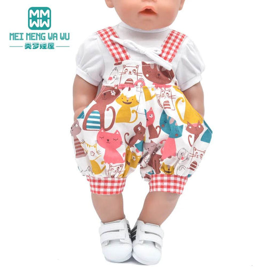 Trendy Casual Outfits for 43 cm Newborn & American Girl Dolls - ToylandEU