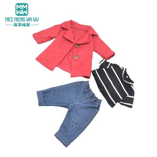 Trendy Casual Outfits for 43 cm Newborn & American Girl Dolls - ToylandEU