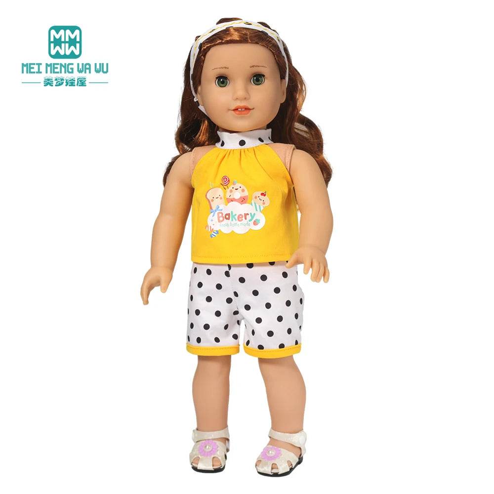 Trendy Doll Outfits: High-Quality Wardrobe Expansion for 43-45cm American Girl & Newborn Dolls - ToylandEU