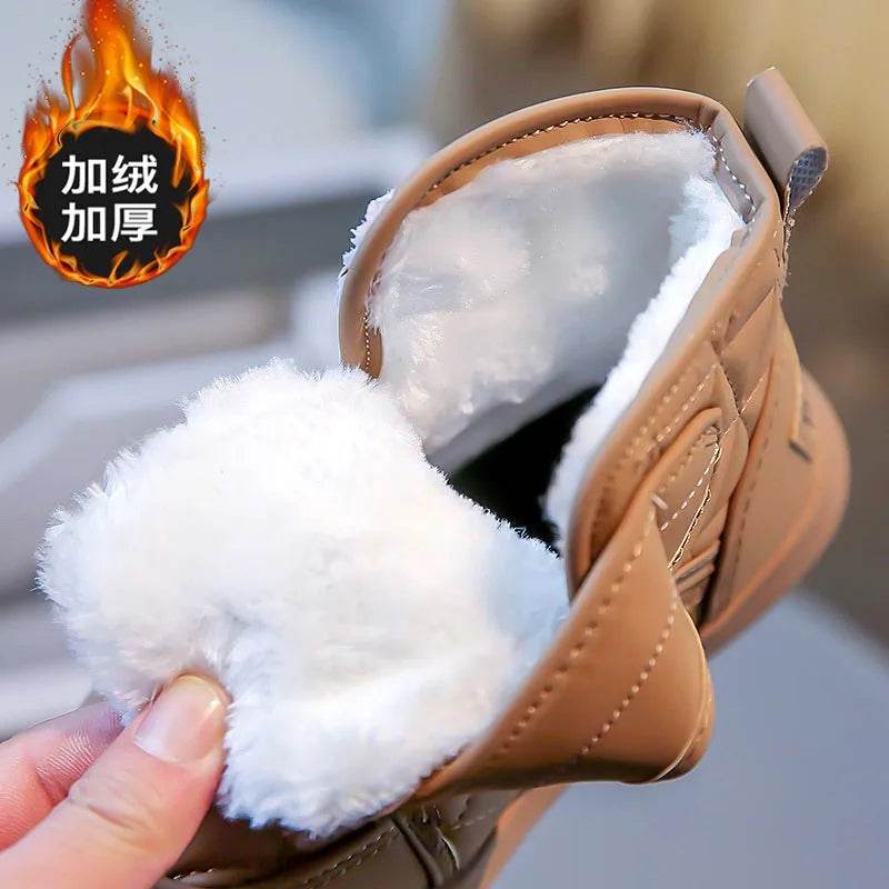 Trendy Winter Plush Boots for Kids - Stylish Soft Bottom Sneakers for Boys and Girls 2025 - ToylandEU