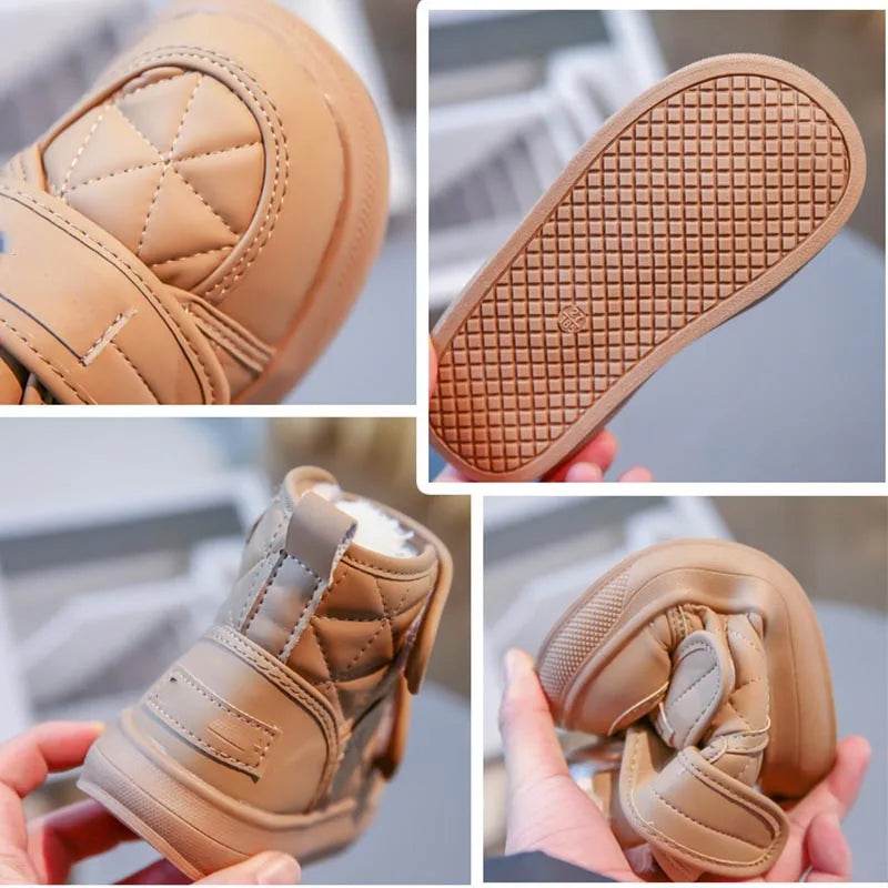 Trendy Winter Plush Boots for Kids - Stylish Soft Bottom Sneakers for Boys and Girls 2025 - ToylandEU