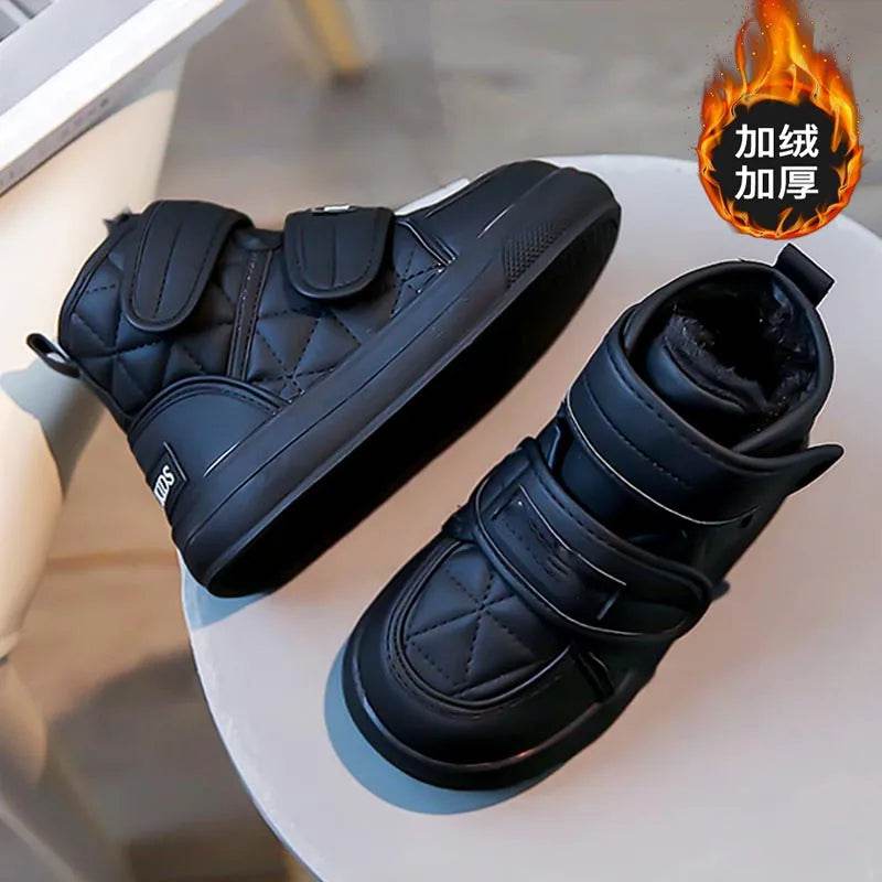 Trendy Winter Plush Boots for Kids - Stylish Soft Bottom Sneakers for Boys and Girls 2025 - ToylandEU
