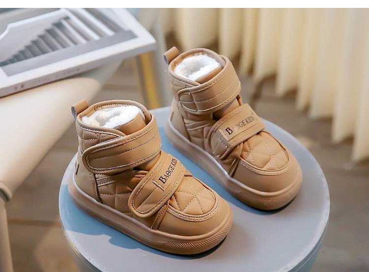 Trendy Winter Plush Boots for Kids - Stylish Soft Bottom Sneakers for Boys and Girls 2025 - ToylandEU