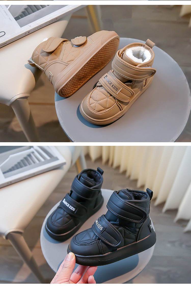 Trendy Winter Plush Boots for Kids - Stylish Soft Bottom Sneakers for Boys and Girls 2025 - ToylandEU