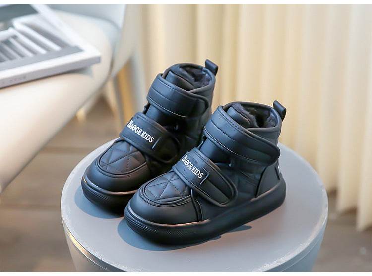 Trendy Winter Plush Boots for Kids - Stylish Soft Bottom Sneakers for Boys and Girls 2025 - ToylandEU