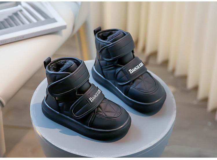 Trendy Winter Plush Boots for Kids - Stylish Soft Bottom Sneakers for Boys and Girls 2025 - ToylandEU