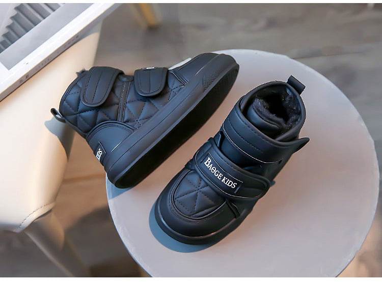 Trendy Winter Plush Boots for Kids - Stylish Soft Bottom Sneakers for Boys and Girls 2025 - ToylandEU