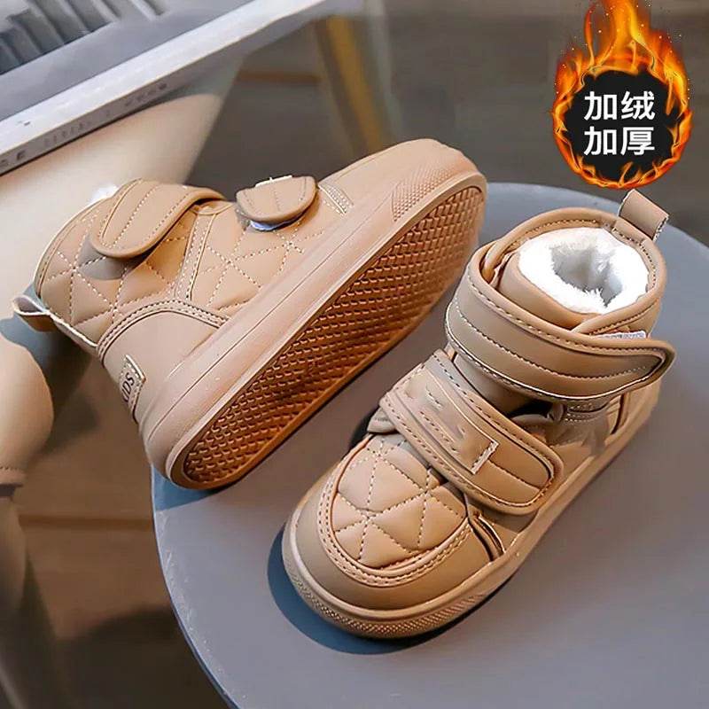 Trendy Winter Plush Boots for Kids - Stylish Soft Bottom Sneakers for Boys and Girls 2025 - ToylandEU