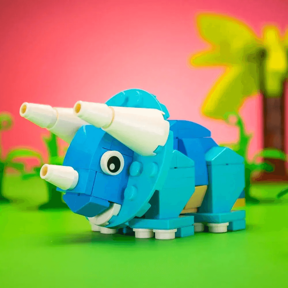 LEGO Triceratops Custom Dinosaur Set With 82 Bricks - ToylandEU