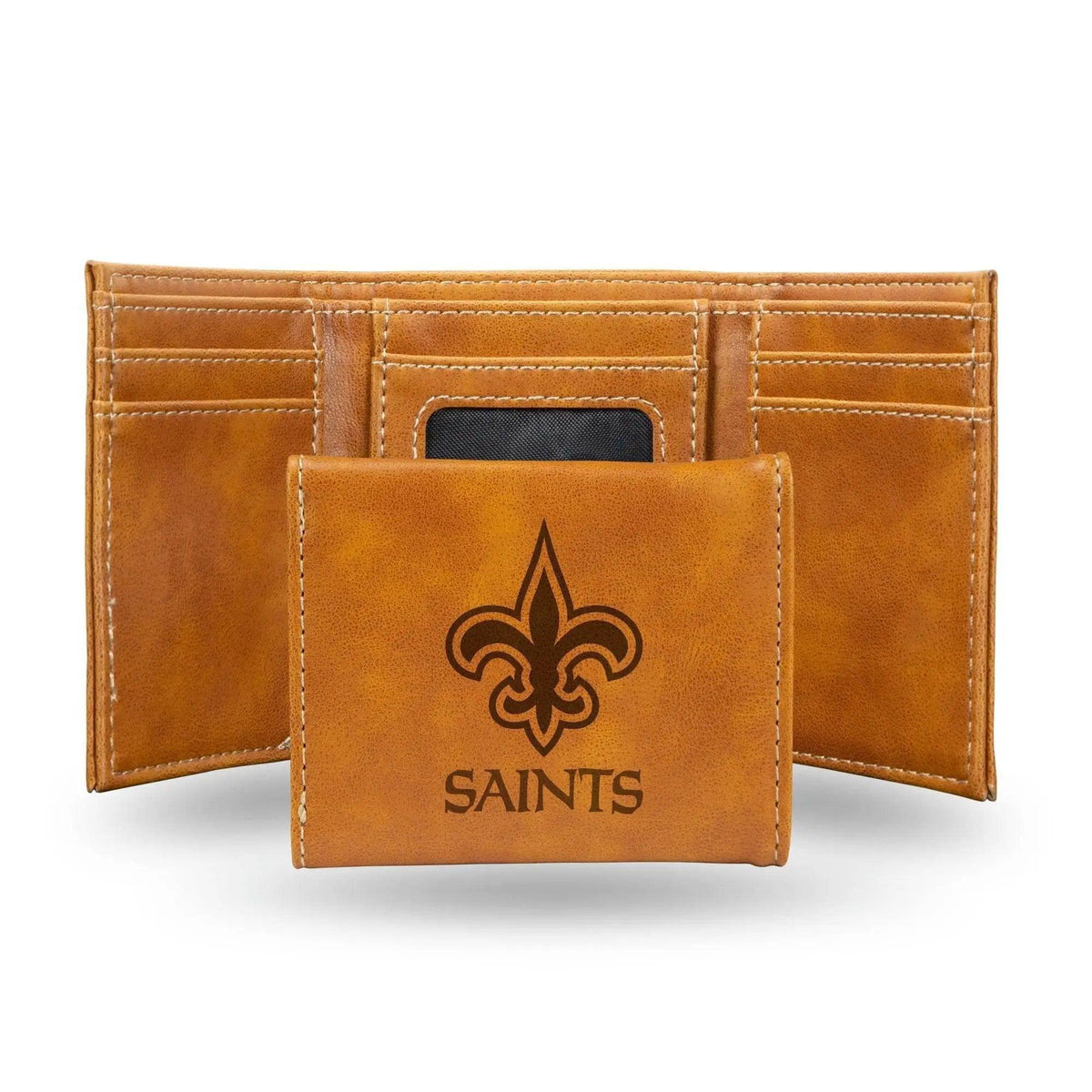  New Orleans Saints Leather Trifold Wallet Laser Engraved -  ToylandEU™