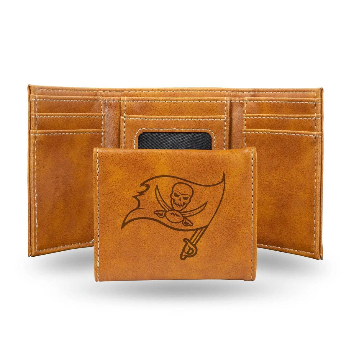  Tampa Bay Buccaneers Trifold Wallet Laser Engraved Leather -  ToylandEU™