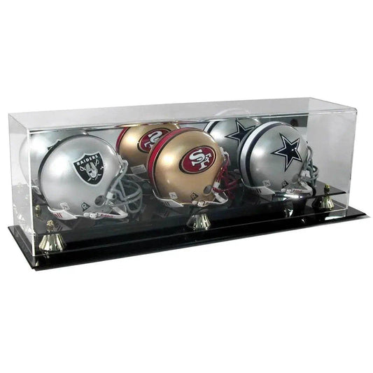  Triple Mini Football Helmet Display Case With Acrylic -  ToylandEU™