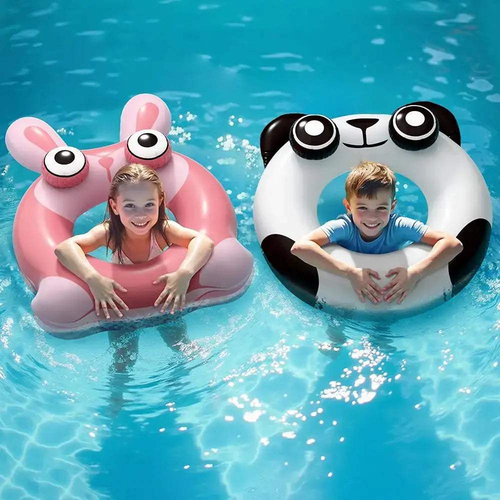 Pool Wave Kids Swim Ring Pool Floats, Toddler Inflatable Animal Swimming Tube Floaties, Outdoor Water Floating Toy, Summer Fa - ToylandEU