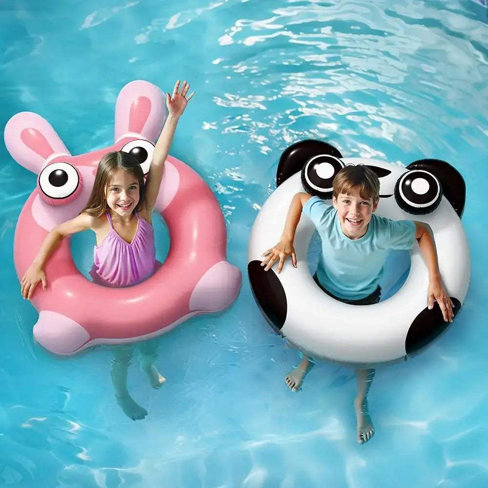 Pool Wave Kids Swim Ring Pool Floats, Toddler Inflatable Animal Swimming Tube Floaties, Outdoor Water Floating Toy, Summer Fa - ToylandEU