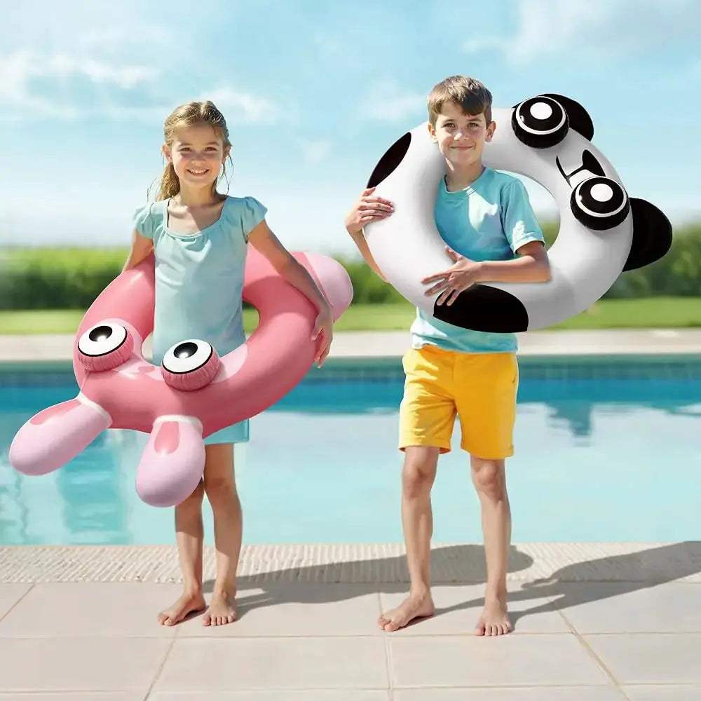 Pool Wave Kids Swim Ring Pool Floats, Toddler Inflatable Animal Swimming Tube Floaties, Outdoor Water Floating Toy, Summer Fa - ToylandEU