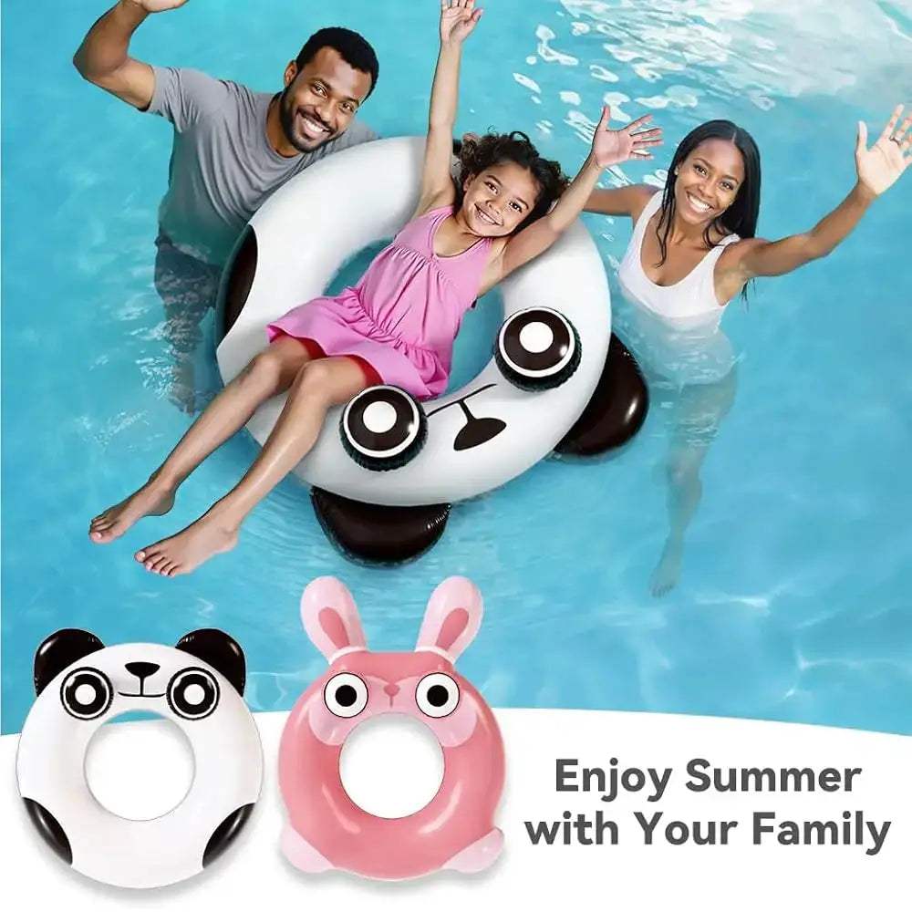 Pool Wave Kids Swim Ring Pool Floats, Toddler Inflatable Animal Swimming Tube Floaties, Outdoor Water Floating Toy, Summer Fa - ToylandEU