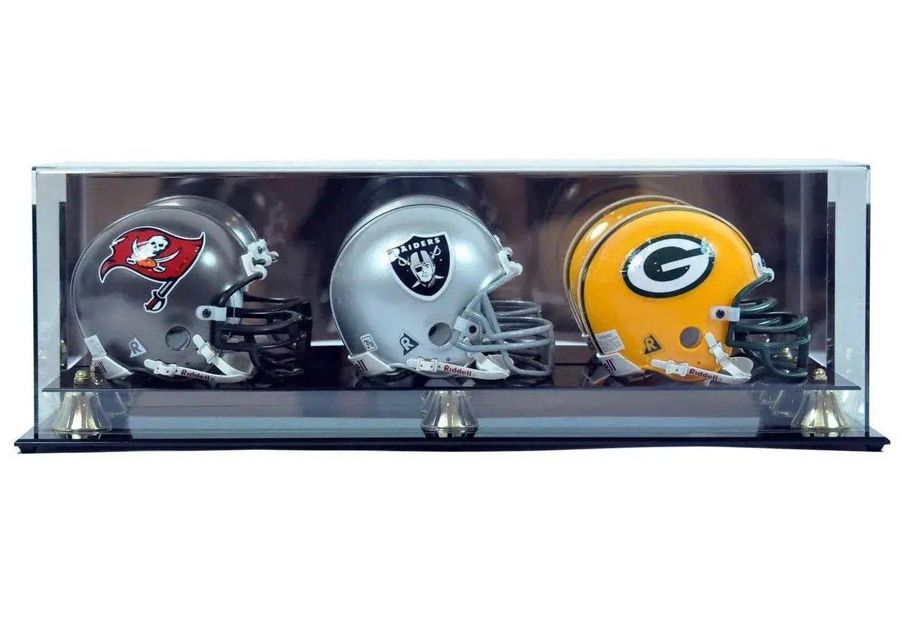  Triple Wall Mount Football Helmet Mini Display Case -  ToylandEU™