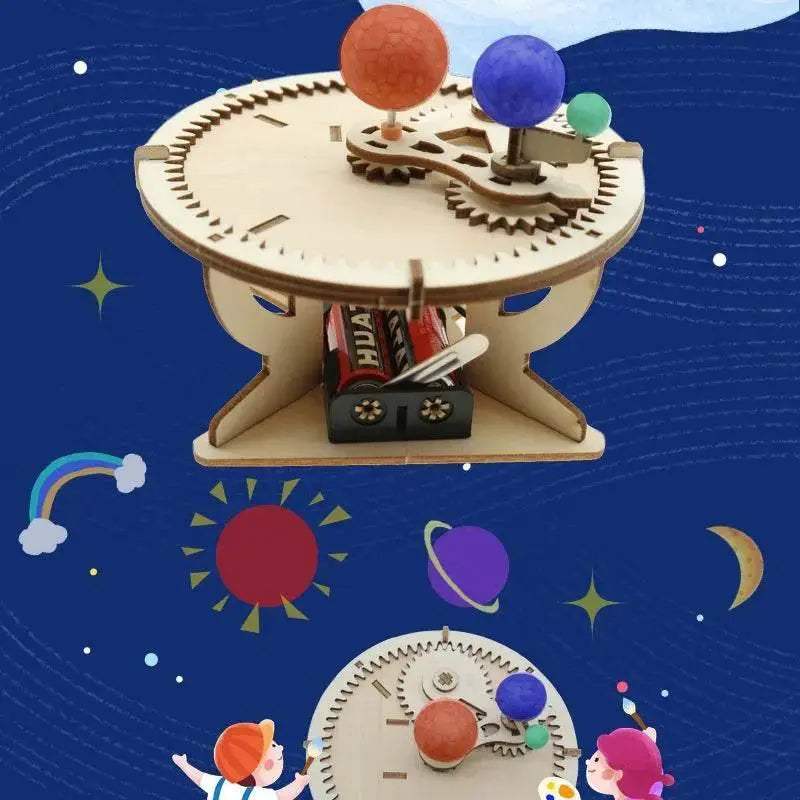 Trisphere Sun Earth Moon Planet Solar System Model Kids DIY Science Toys Educational Kit - ToylandEU