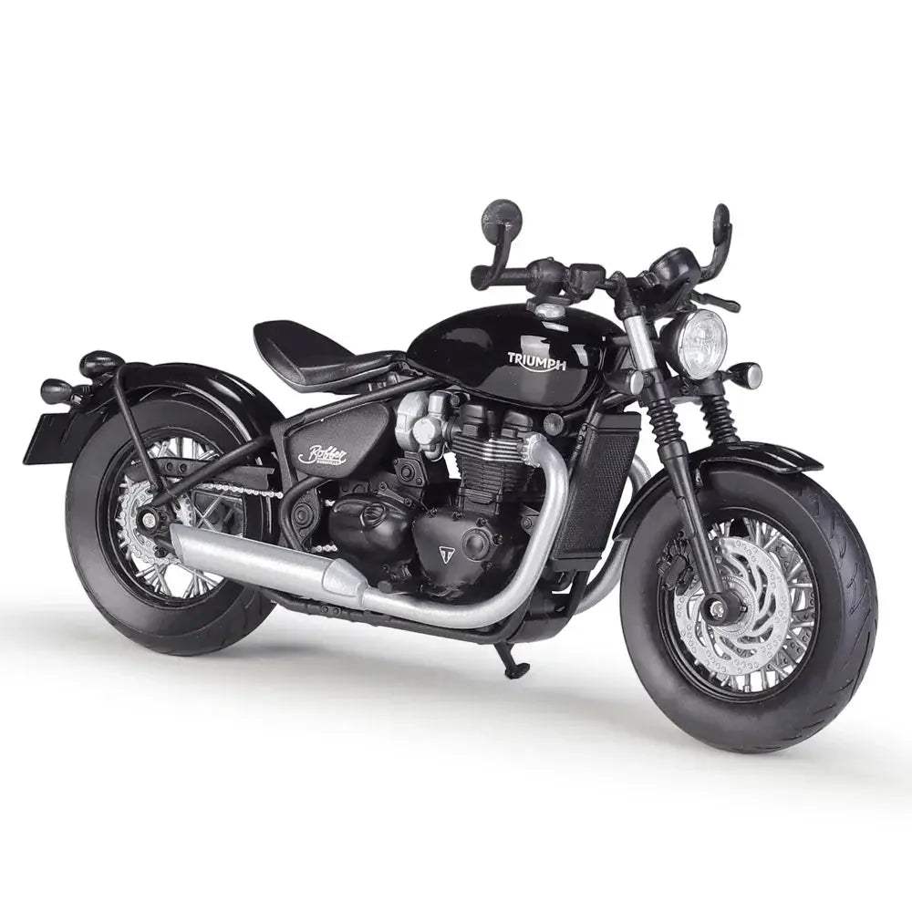 Triumph Bonneville Bobber Diecast Alloy Motorcycle Model 1to12 Gift Set - ToylandEU