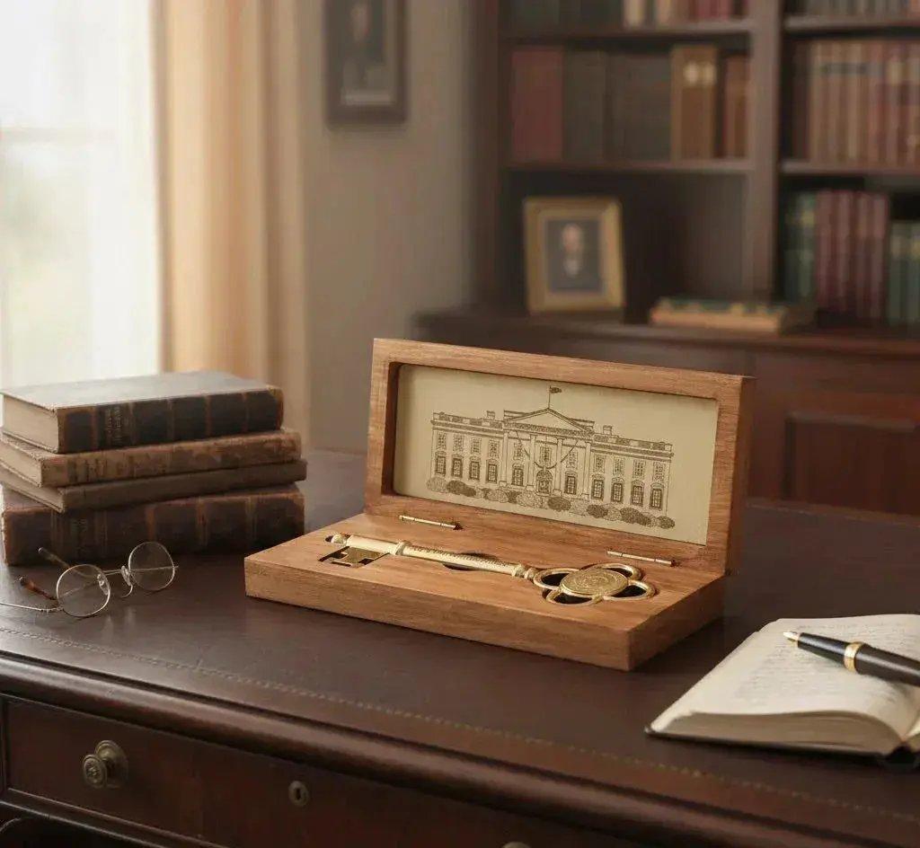  Trump Key Replica White House Style Display Box Blue -  ToylandEU™