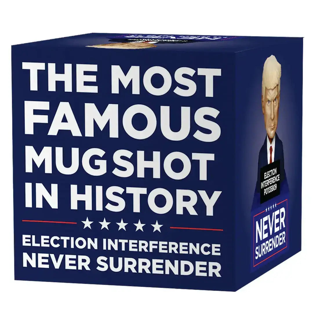 Trump Mugshot Bobblehead Collector Edition With Box - Proud Patriots