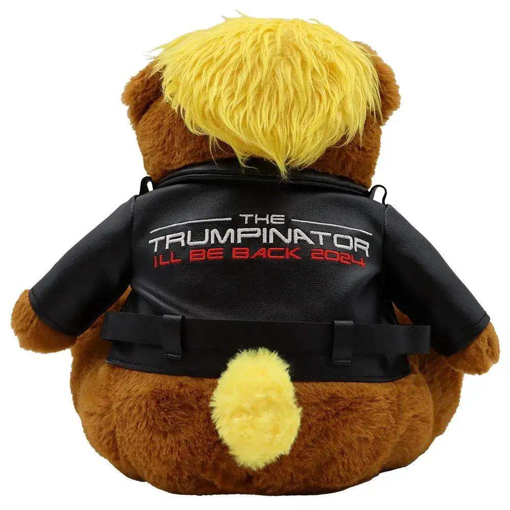 Trumpinator Teddy Bear With Signature Look And Vinyl Jacket - Proud Patriots