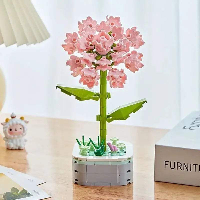 Tulip Bouquet Building Block 3D Model Decor Toy Gift - ToylandEU