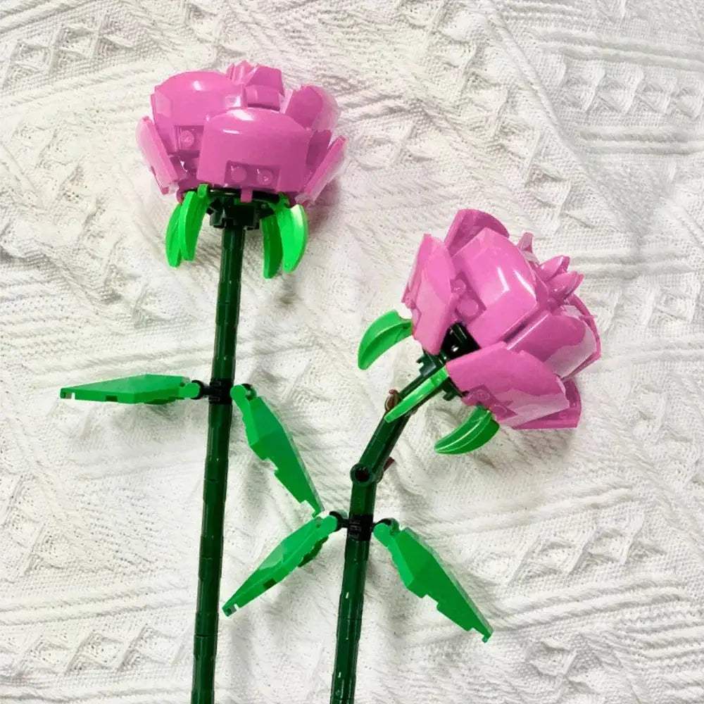 Tulip Bouquet Building Block 3D Model Decor Toy Gift - ToylandEU