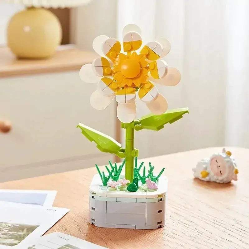 Tulip Bouquet Building Block 3D Model Decor Toy Gift - ToylandEU