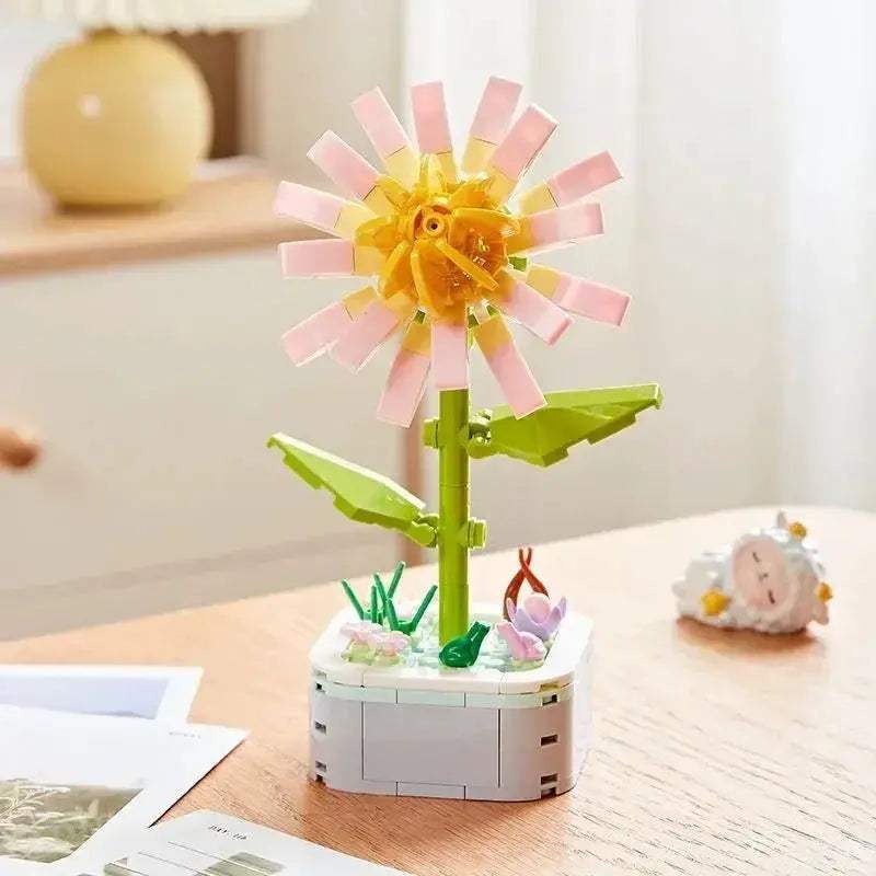 Tulip Bouquet Building Block 3D Model Decor Toy Gift - ToylandEU
