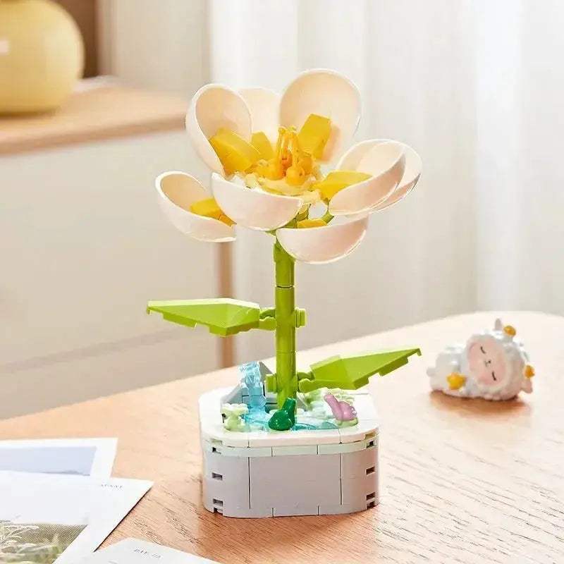 Tulip Bouquet Building Block 3D Model Decor Toy Gift - ToylandEU
